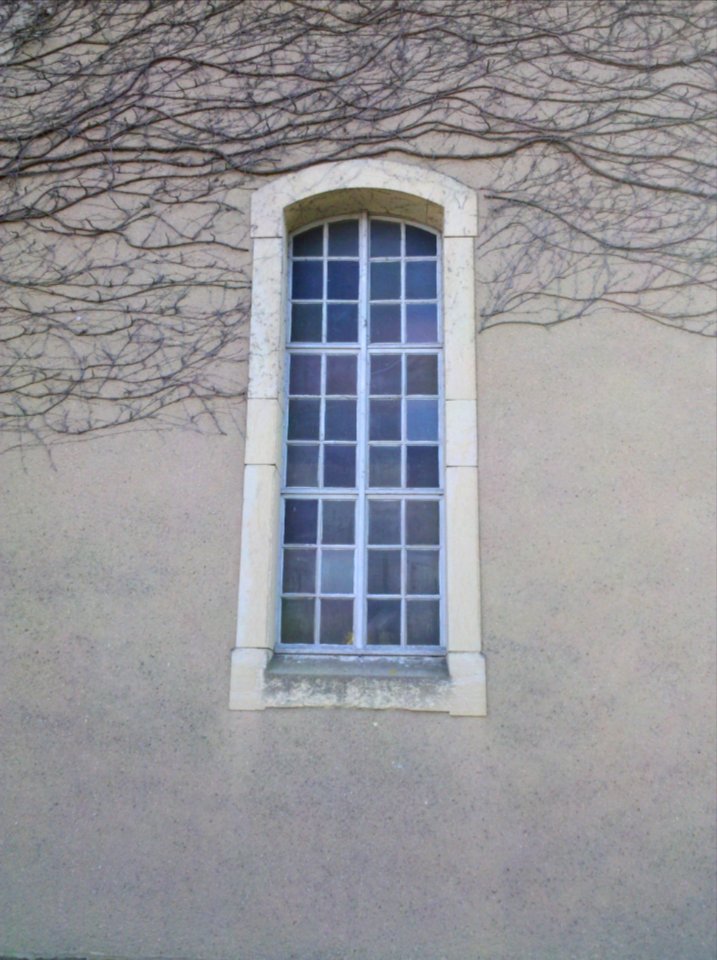 Kirche Selbitz -Nordfassade Saallicht chorseitig- im Juli 2020