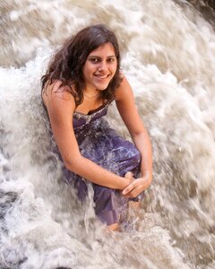 Happy person woman
