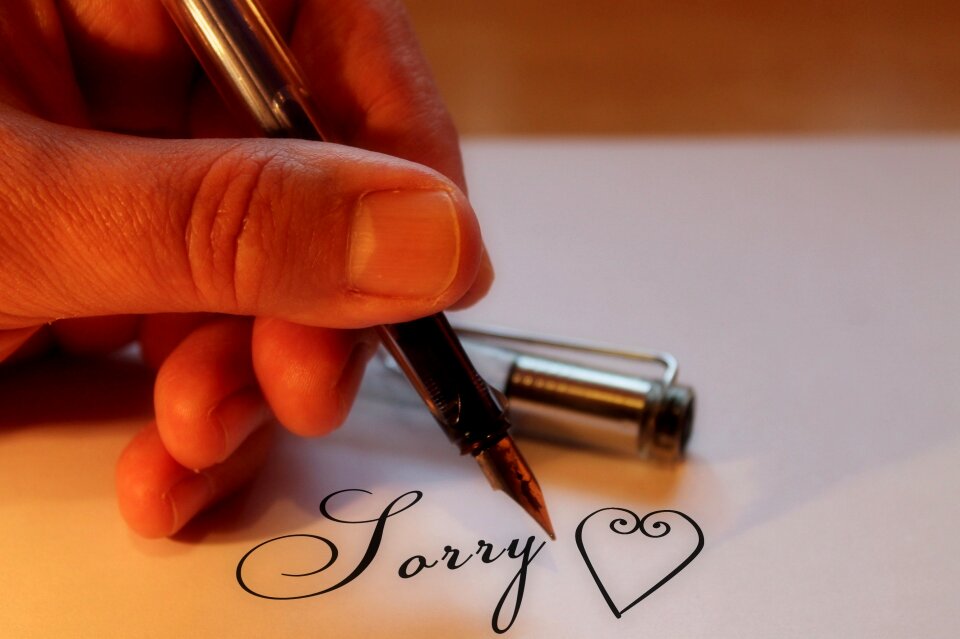 Excuse me i'm sorry hand