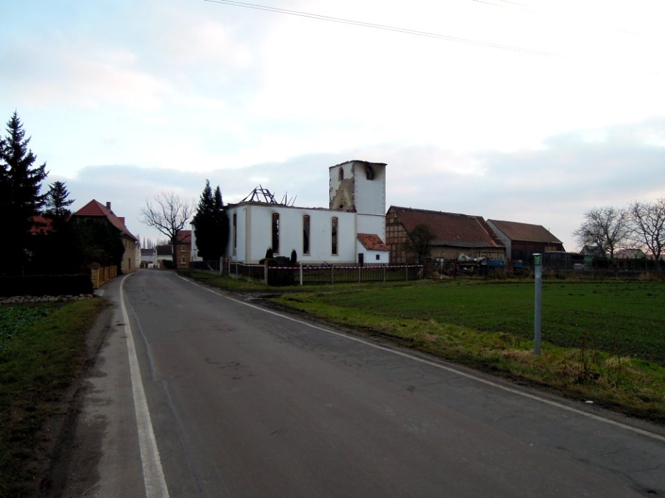 Kirchruine Tellschütz Blick von Norden fern 2015