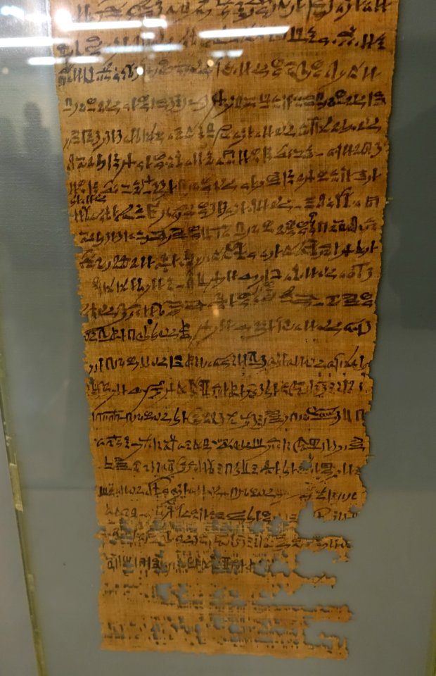 Kiseleff 2 papyrus c, Egypt, Deir el-Medinah, c. 1160-1150 BC, papyrus, K 1002 - Martin von Wagner Museum - Würzburg, Germany - DSC05379