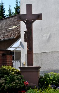 Kirdorf, Wegekreuz neben Wendelinkapelle