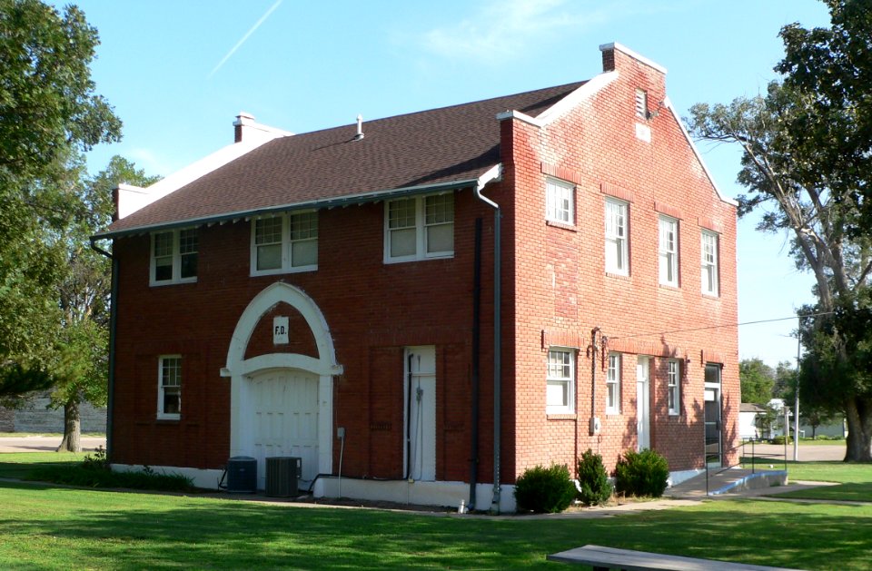 Kirwin, Kansas city hall from NW 1