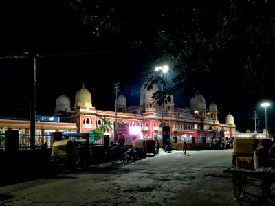 Kanpur Central Railway Station at Night photo
