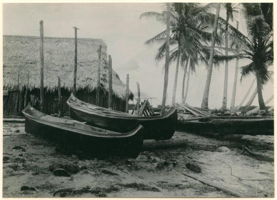 Kanoter hos cuna-indianerna. Sydamerika, Centralamerika, Mellanamerika. Panama - SMVK - 0197.0070