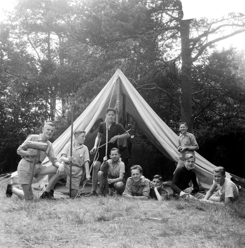 Kamp Sleen (Drenthe) VCJC serie donkere negatieven, Bestanddeelnr 904-0878