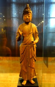 Kannon Bosatsu, Japan, Nanbokucho period, 1300s AD, wood - The Ann and Gabriel Barbier-Mueller Museum - DSC05527