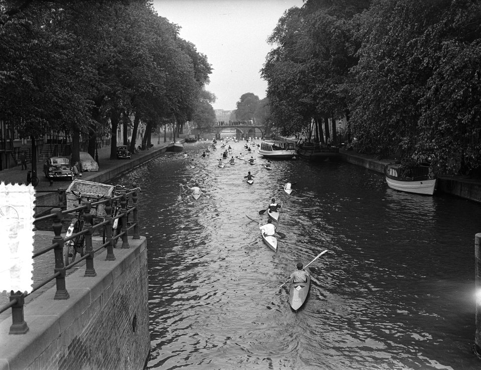 Kanoraces door Amsterdam, Bestanddeelnr 906-4940