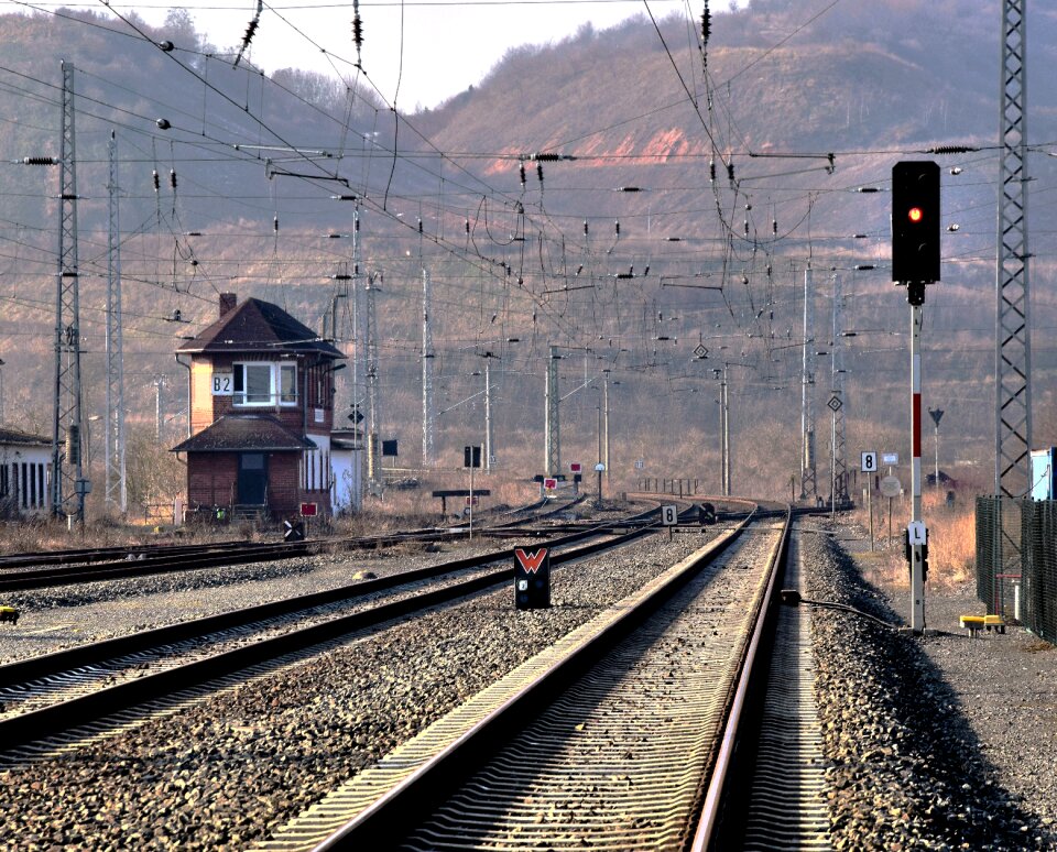 Morning light catenary bleicherode