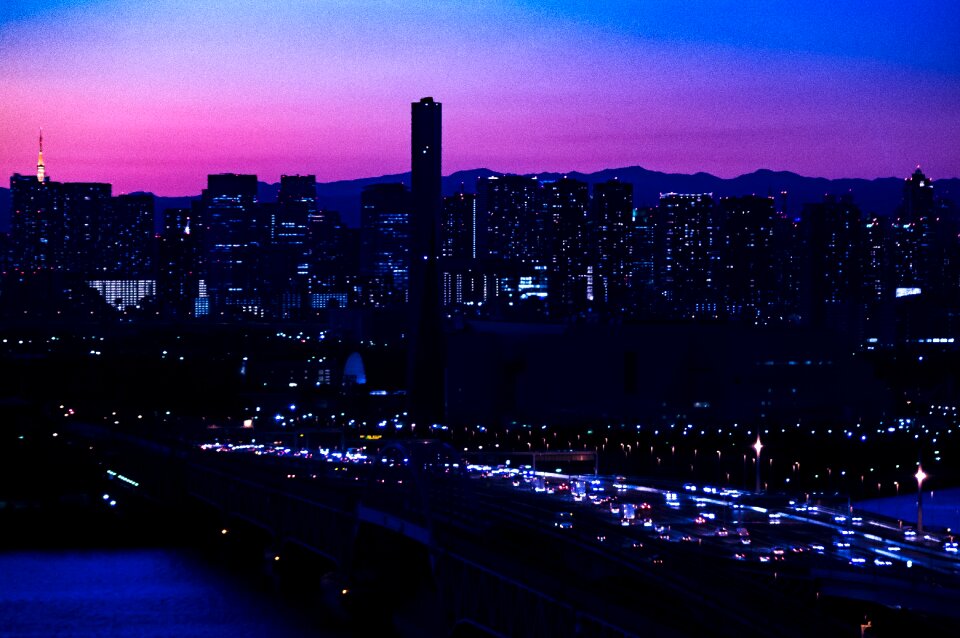 Bridge building skyline
