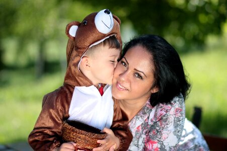 Teddy bear love hug photo