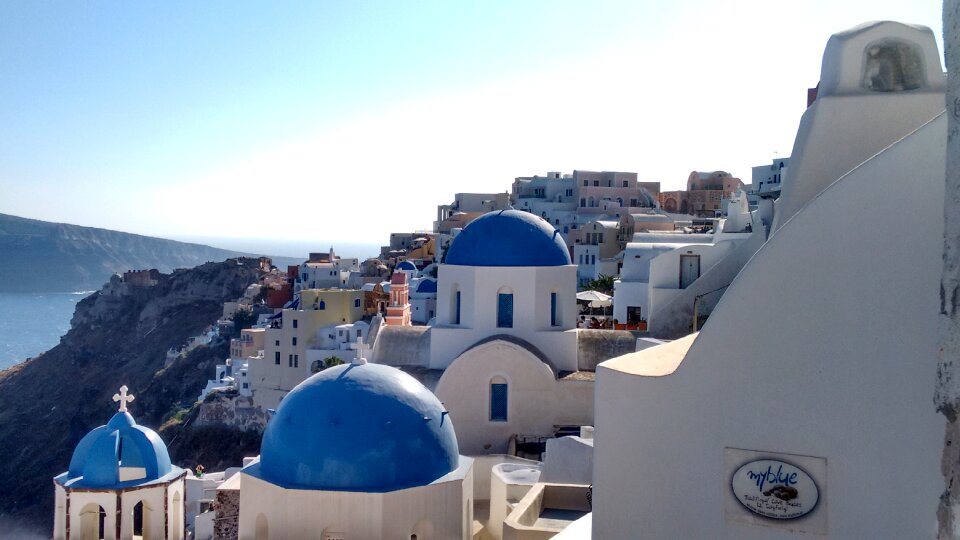 Santorini grecia white houses