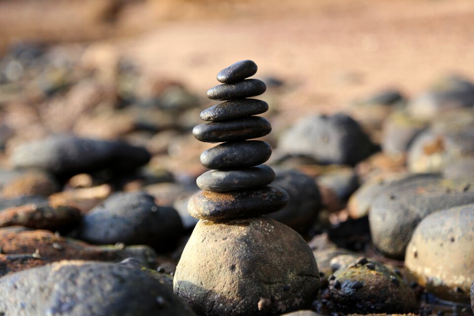 Balance rock natural photo