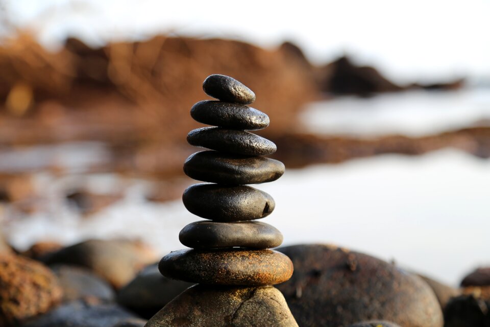 Balance rock natural photo