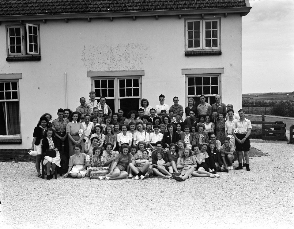 Kamp Hervormde Jeugdraad Noordwijk, bij Die Ossewa. Groep, Bestanddeelnr 934-6918