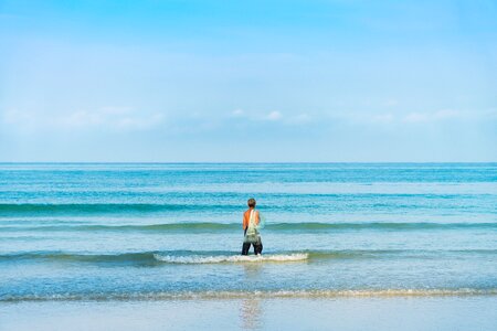 Man fishing water