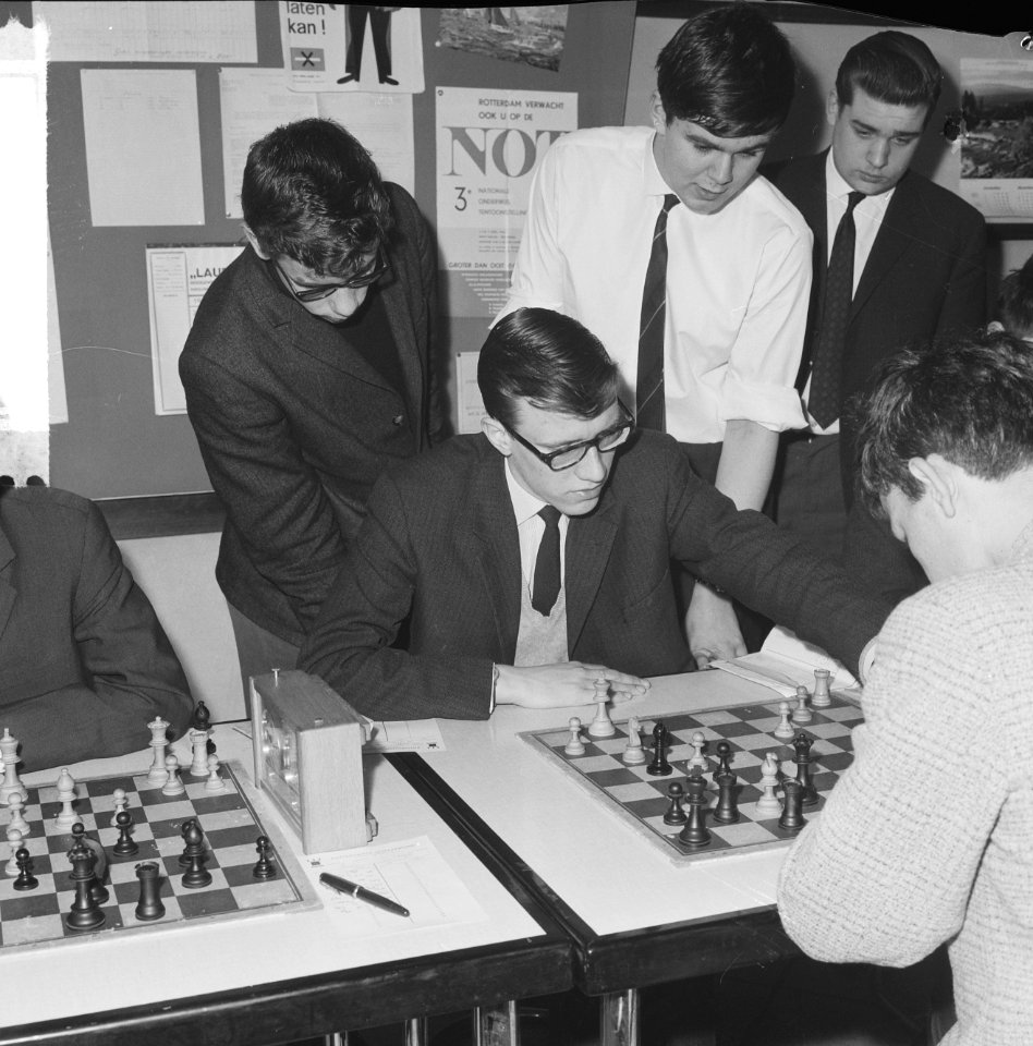 Kampioenschap jeugdschaken van Nederland te Rotterdam, winnaar Leo Kerkhoff uit , Bestanddeelnr 916-2665