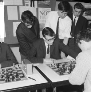 Kampioenschap jeugdschaken van Nederland te Rotterdam, winnaar Leo Kerkhoff uit , Bestanddeelnr 916-2665