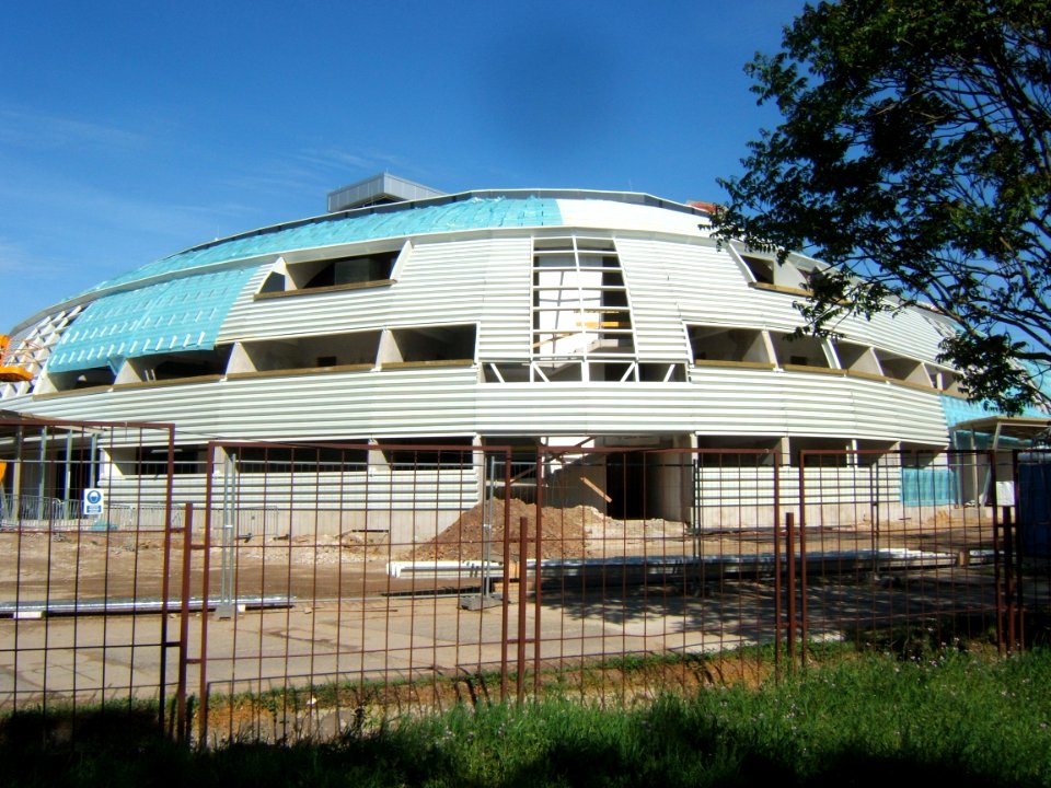Kaposvár, az épülő Kaposvár Aréna 2