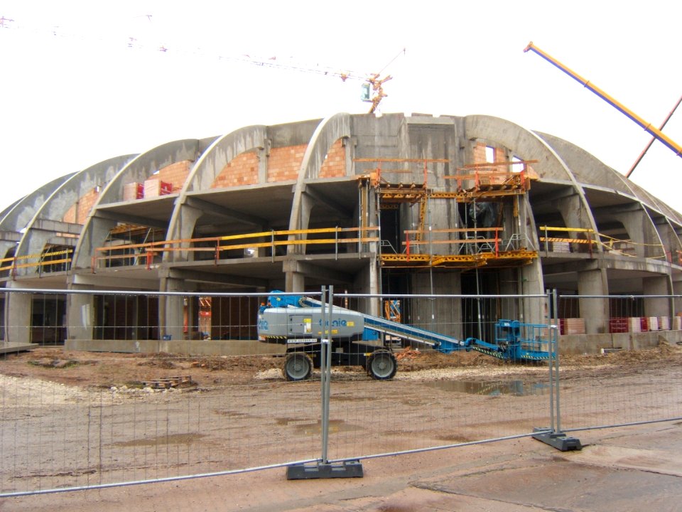 Kaposvár, az épülő Kaposvár Aréna 2018-01