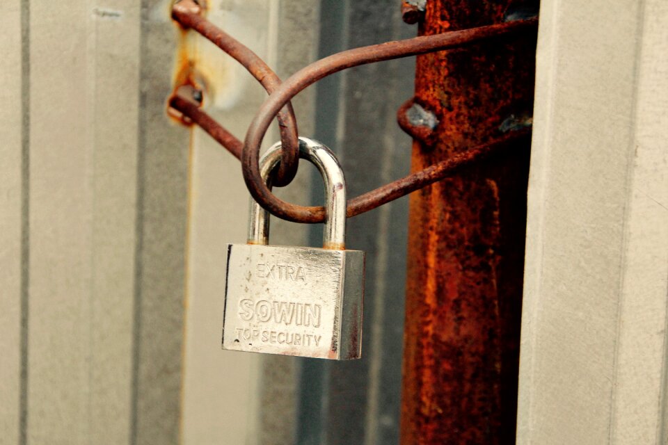 Sure padlock locks to