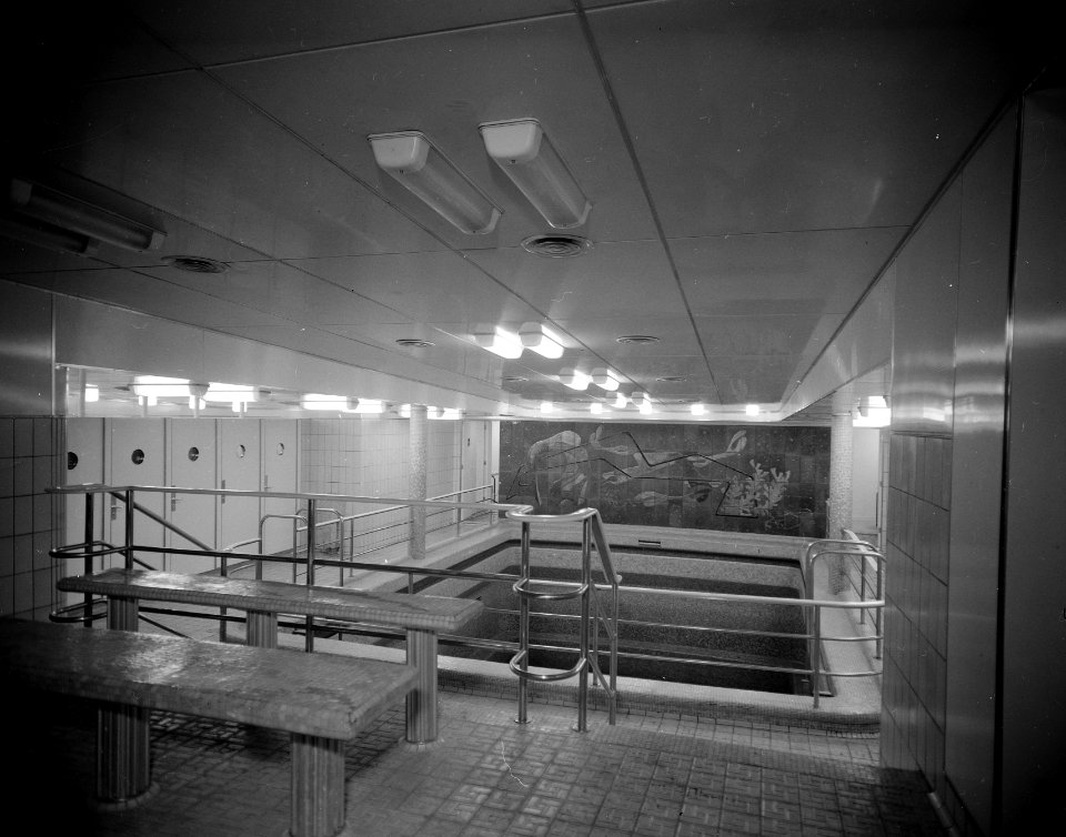 Kapitein van het nieuw schip Statendam Haagmans Interieur Statendam, Bestanddeelnr 908-2490