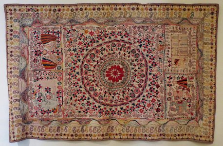 Kantha (bed cover) from Bengal, Honolulu Museum of Art, 3983.1