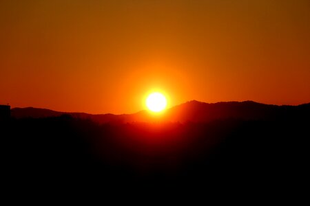 Landscape mountain morning photo