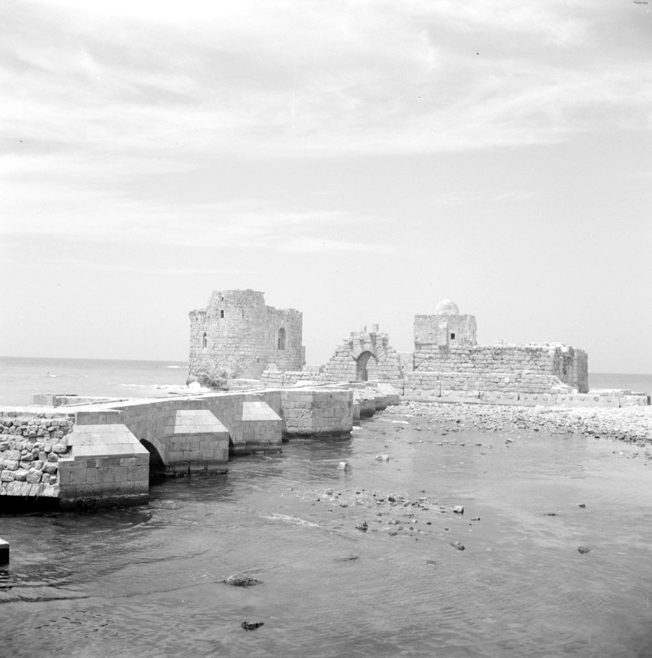 Kalaat al Bahr, fort aan de kust bij Saida, Bestanddeelnr 255-6285