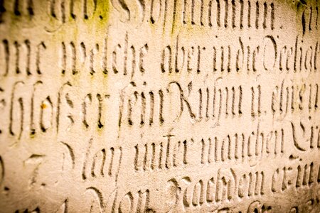Engravings monument stone