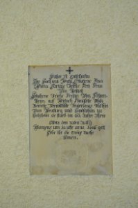 Kallmünz, Friedhof, Trauerhalle, Detail (6)