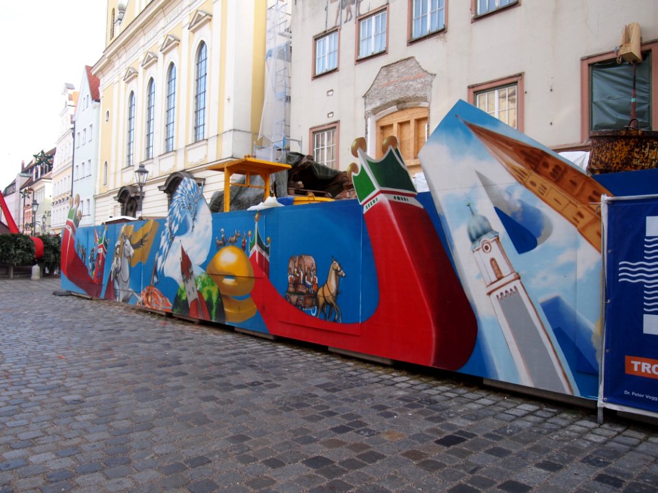 Kaiser-Max-Straße Kaufbeuren mit Bauzaun von Loomit