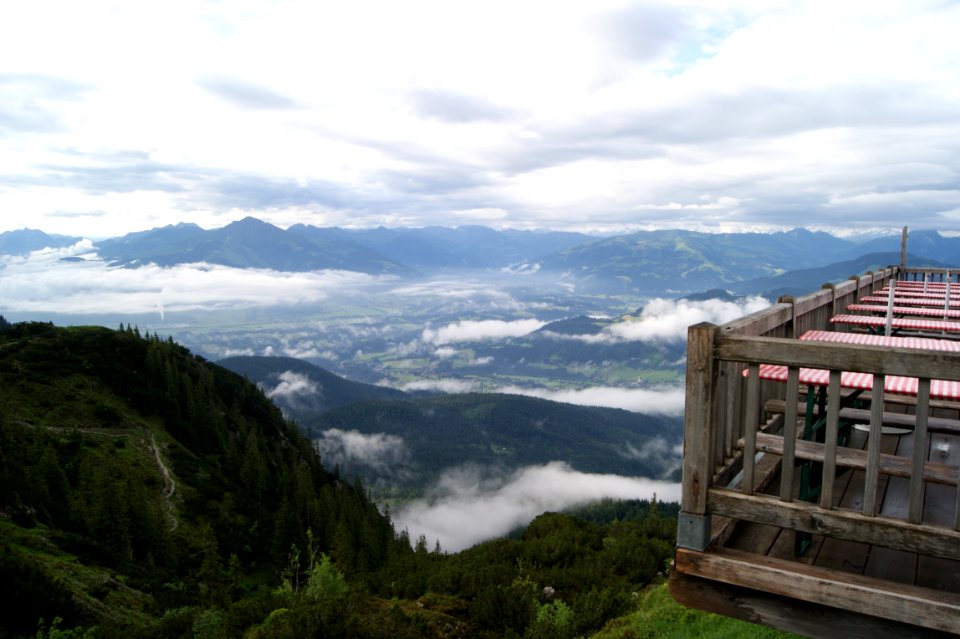 Kaisergebirge gruttenhuette talblick