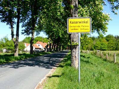 Kaiserwinkel Ortsschild