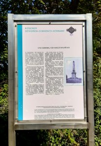 Kaiser-Wilhelm-Denkmal Info Rudelsburg