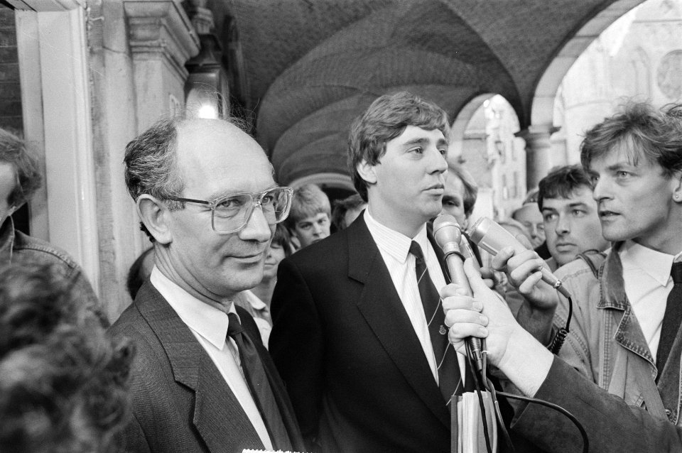 Kabinetsinformatie informateur de Koning (m) ontving fractieleiders van CDA en , Bestanddeelnr 933-6685