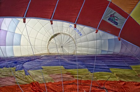 Hot air balloon interior view balloon