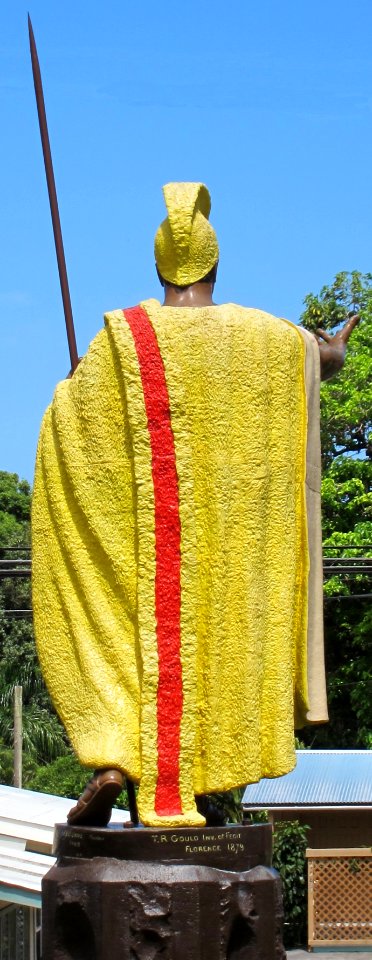 Kamehameha statue Kohala (rear)