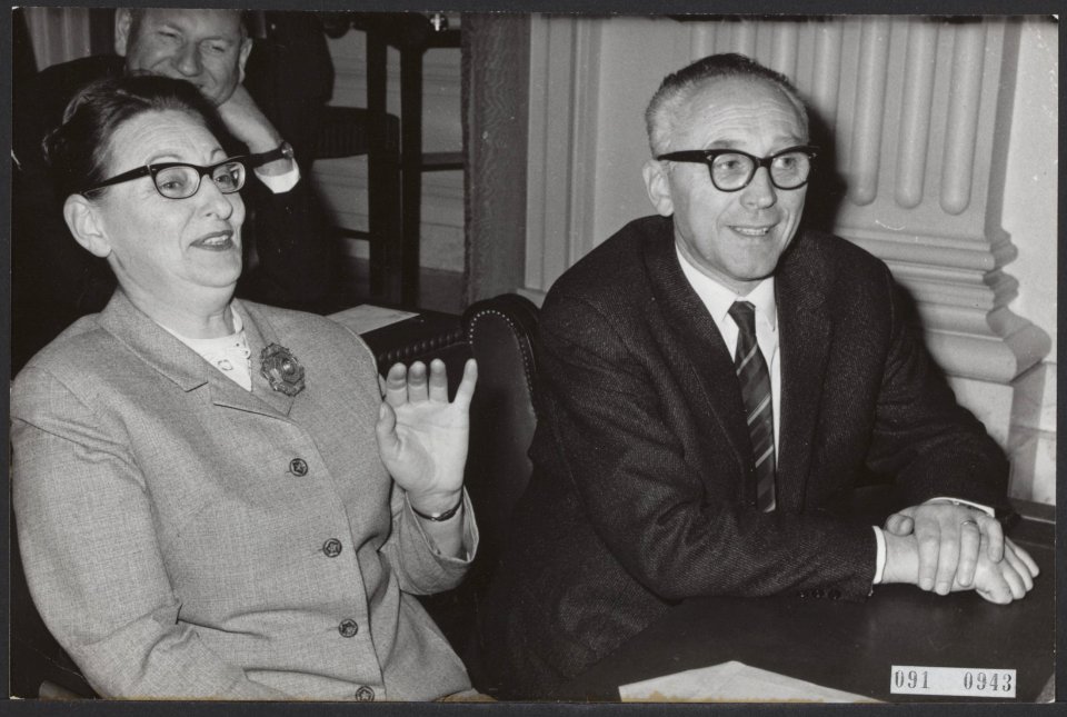 Kabinetten, tweede kamer, toespraken, politici, Brautigam G, Cals, Jo, Tans, Sj, Bestanddeelnr 091-0943