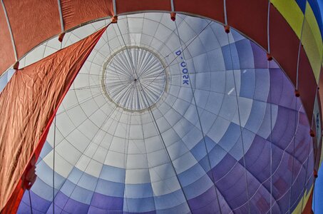 Hot air balloon interior view balloon