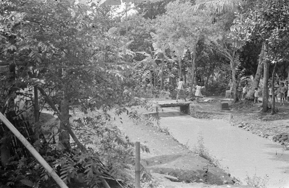Kampong. Bruggetje over een beek, Bestanddeelnr 456-6-1