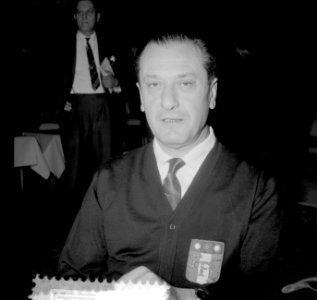 Kampioenschappen biljaren in Ostende, koppen Roger Hanoun (Frankrijk), Bestanddeelnr 916-7226