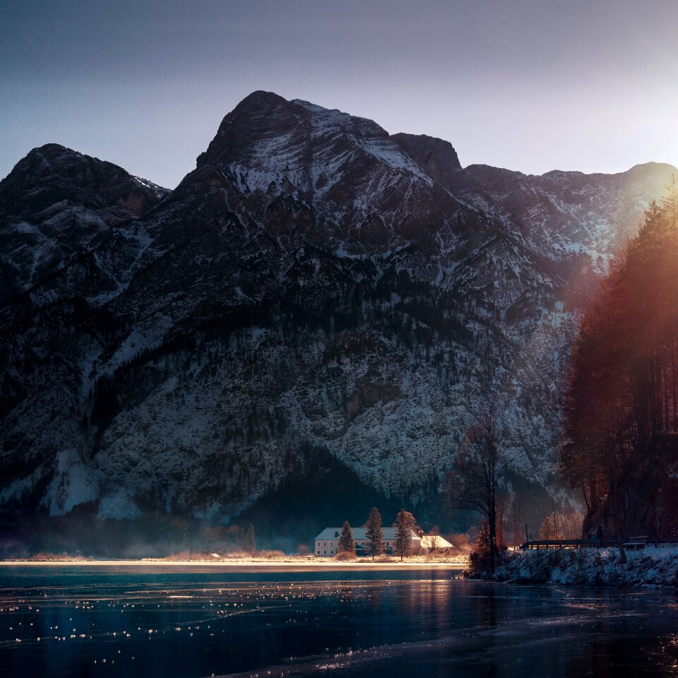 Sun mood landscape