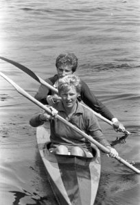 Kampioenschap van Nederland Kanovaren, de K2 dames Thea Duif en Mieke Jaapies, Bestanddeelnr 919-2911