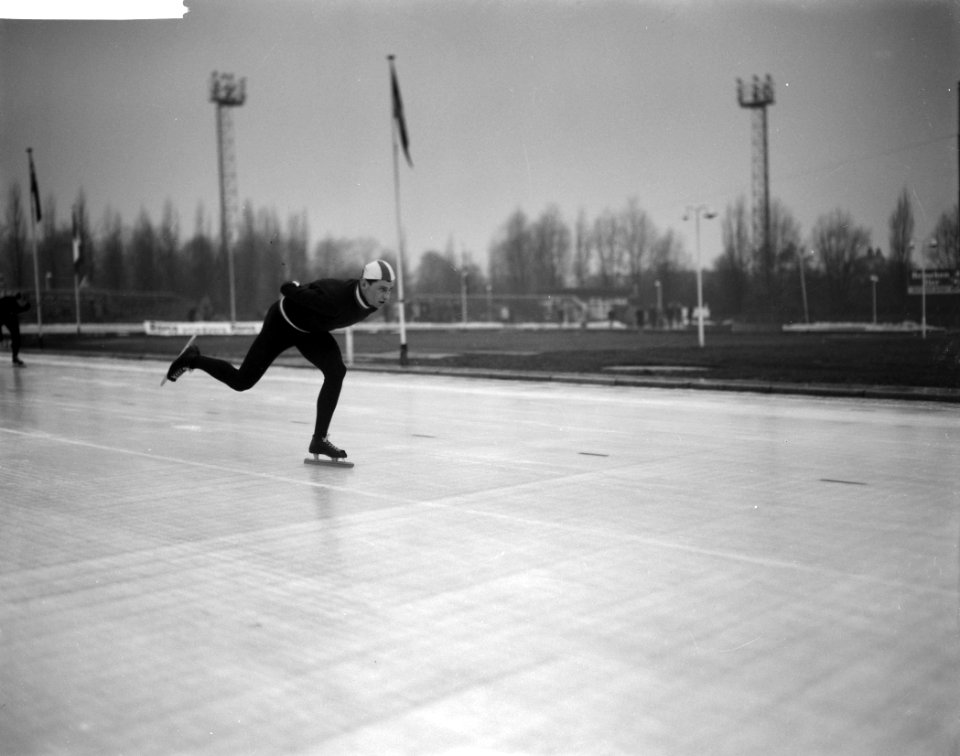 Kampioenschap van Nederland schaatsen lange baan Jaap Edenbaan H van der Grift , Bestanddeelnr 913-6264