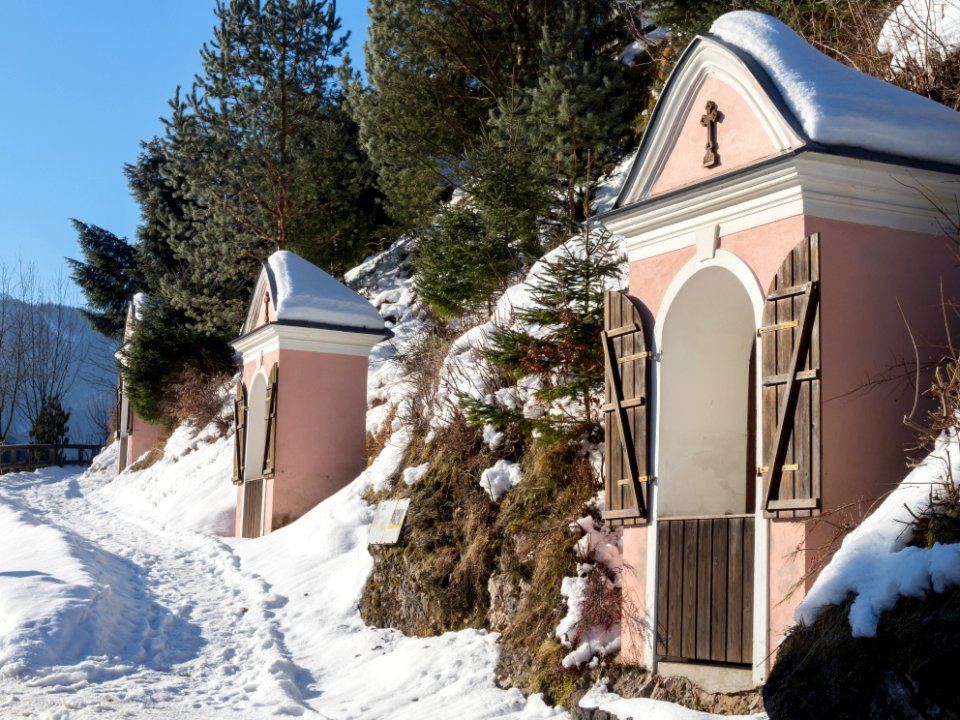 Kalvarienberg Hollenstein, erste Stationen