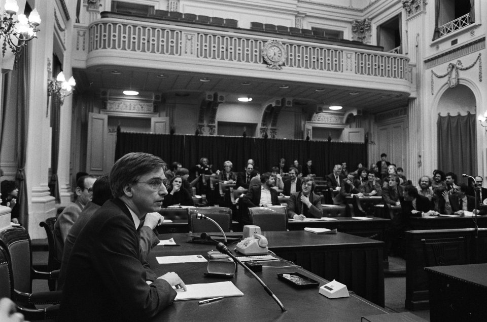 Kamervoorzitter Dolman houdt nieuwjaarsreceptie gevolgd door een jaaroverzicht , Bestanddeelnr 933-1917
