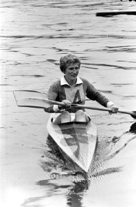 Kampioenschap van Nederland Kanovaren, de K1 voor dames Mieke Jaapies kampioen, Bestanddeelnr 919-2908