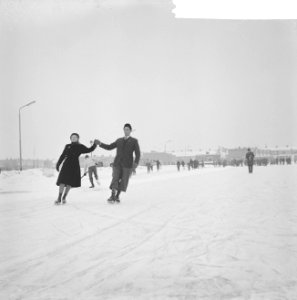 Kampioenschappen schoonrijden 1962 Zuid-Holland te Leiderdorp, mejuffrouw A Wai, Bestanddeelnr 914-6522