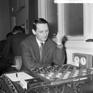 Kampioenschappen dammen in De Kroon , W. de Jong, Bestanddeelnr 917-5818